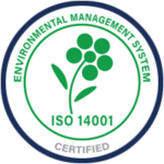 Narrowtex ISO 14001 certified badge