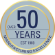 NARROWTEX OVER 50 ANNIVERSARY DECAL XS